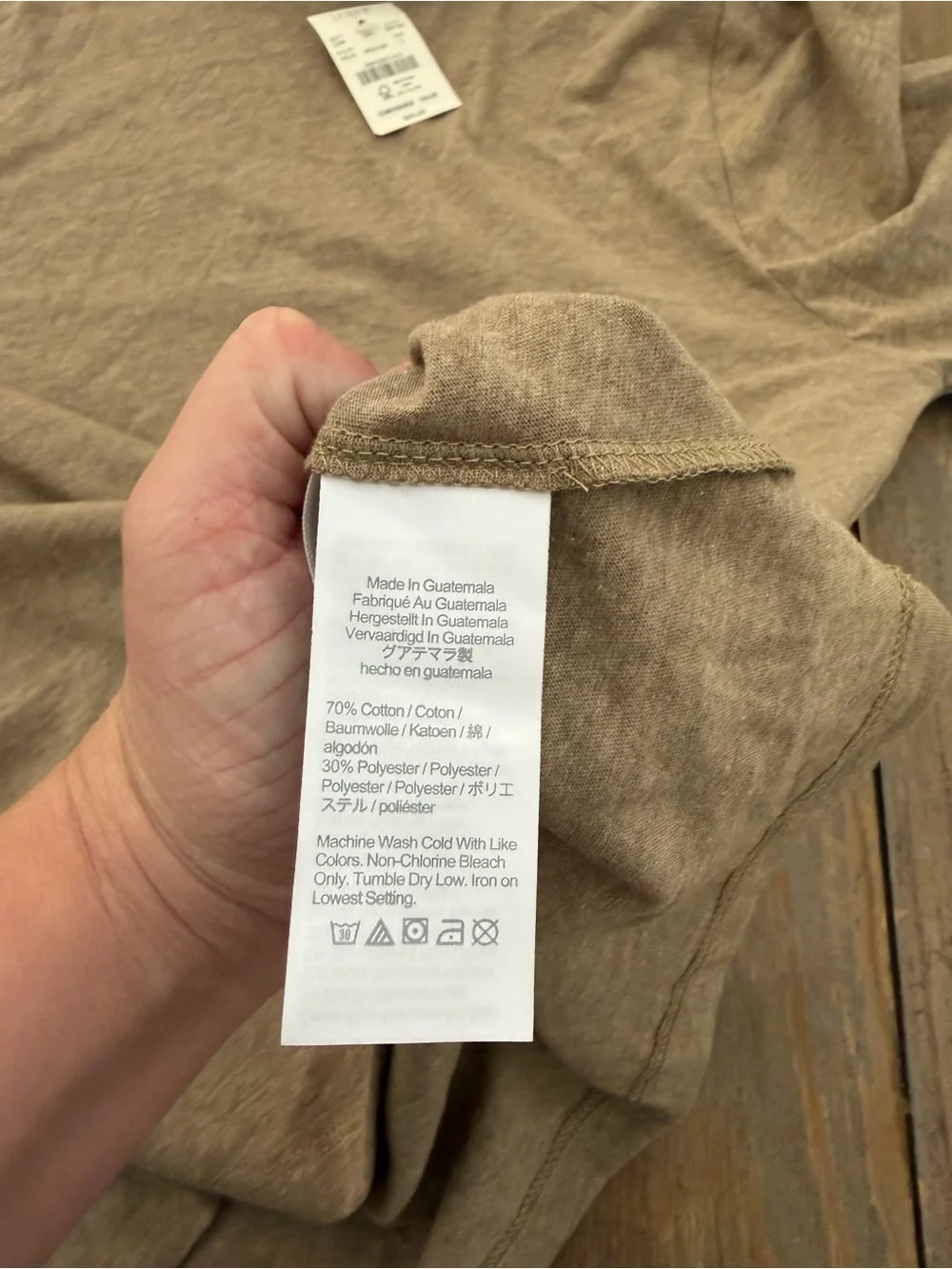 J crew NWT lightweight, long sleeve turtleneck LG neutral minimalist layering